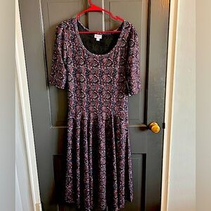 XL Nicole dress by Lularoe.  Never worn.  Floral pattern.